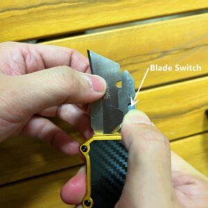 OTF Box Cutter Utility Knife Blade Knife Equipped With 5 Blades - Image 6