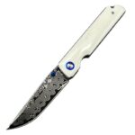 Damascus steel folding knife VG10 high hardness portable folding knife