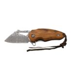 Damascus steel mini sharp pocket knife high hardness outdoor portable with hand-held meat