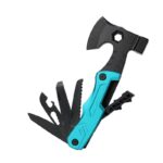 Multifunctional survival axe pliers folding knife pliers hammer with flint multi-purpose tool portable life-saving axe---BLUE