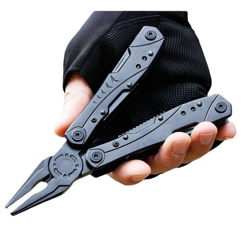 10971016836_1362427278.jpg Black folding pliers multi-purpose tool outdoor multi-purpose - Image 1