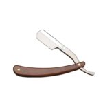 Wooden Handle Straight Razor Grooming Tool