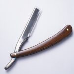 Portable Folding Straight Razor with Black Finish