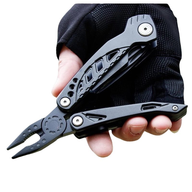 O1CN01vNZpTC1UhUS2YPrYA_6000000002549-0-tbvideo.jpg Outdoor Car Camping Portable Tools Multi-Function Folding Pliers - Image 1