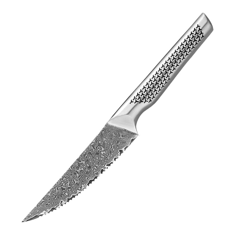 O1CN014WKcQ71nxVBywEEHf_984345156-0-cib.jpg Hot selling VG10 Damascus steel sharp serrated knife - Image 1