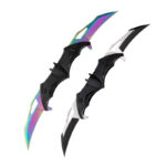 Creative outdoor butterfly folding knife bat knife aluminum pocket knife folding knife