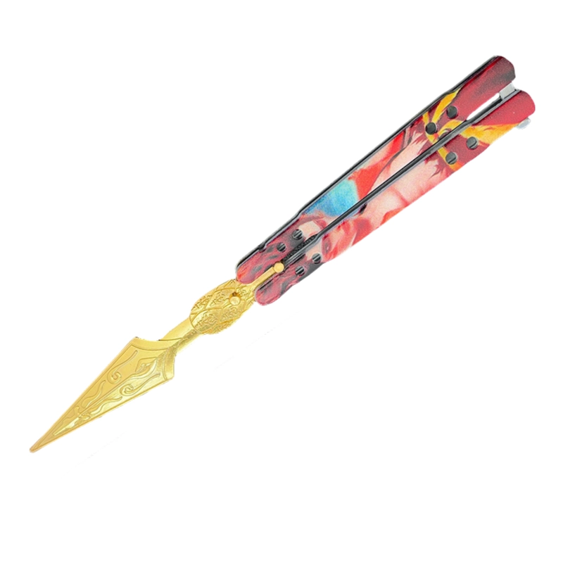 O1CN01LMLtfG1Gn4oknAfjx_2479190666-0-cib.webp Nezha surrounding the Devil Boy Conquers the Sea figure Leng Feng butterfly Trainer unsharpened 22CM metal crafts - Image 1