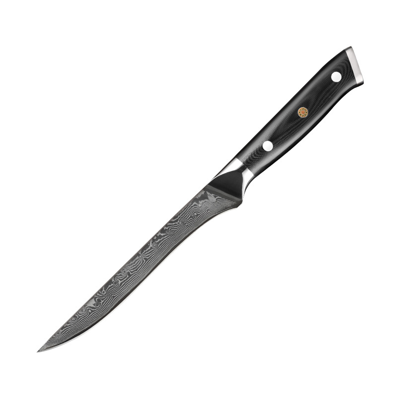 O1CN01XvEQBW1ZWYxMaOUnJ_994463202-0-cib.jpg 67-layer VG10 Damascus knife with G10 handle boning knife - Image 1