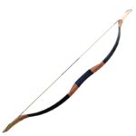 Black python pattern traditional bow and arrow traditional archery bow and arrow ancient antique recurve bow outdoor bow and arrow