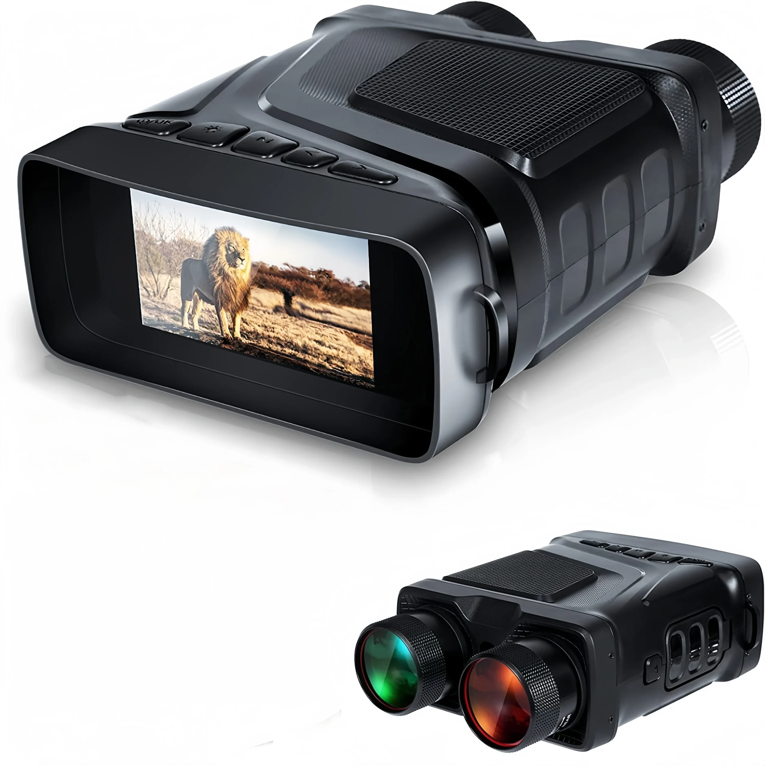 O1CN012klZOq1MWTwkhFok4_3256441442-0-cib-scaled-1.webp All-black infrared night vision device, full-color true 4K ultra-high definition, 800mm large aperture - Image 1