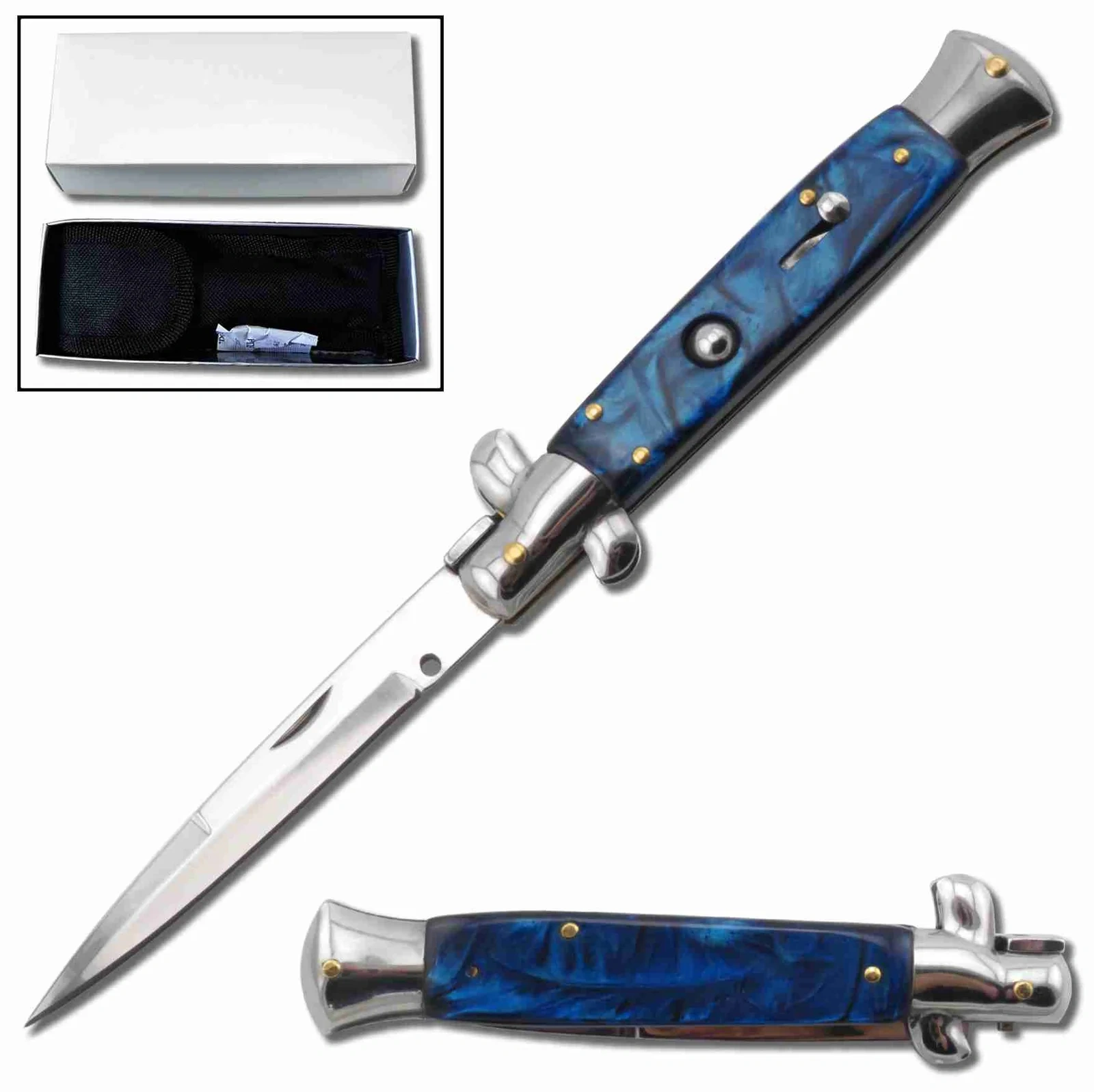 15f076605498c132f9bff1fa74e29cb3_副本.webp 9 inch Flick Knife STILETTO SWITCHBLADE - Image 1