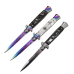 8.75 Inch Italian pocket knife with stiletto switch blade