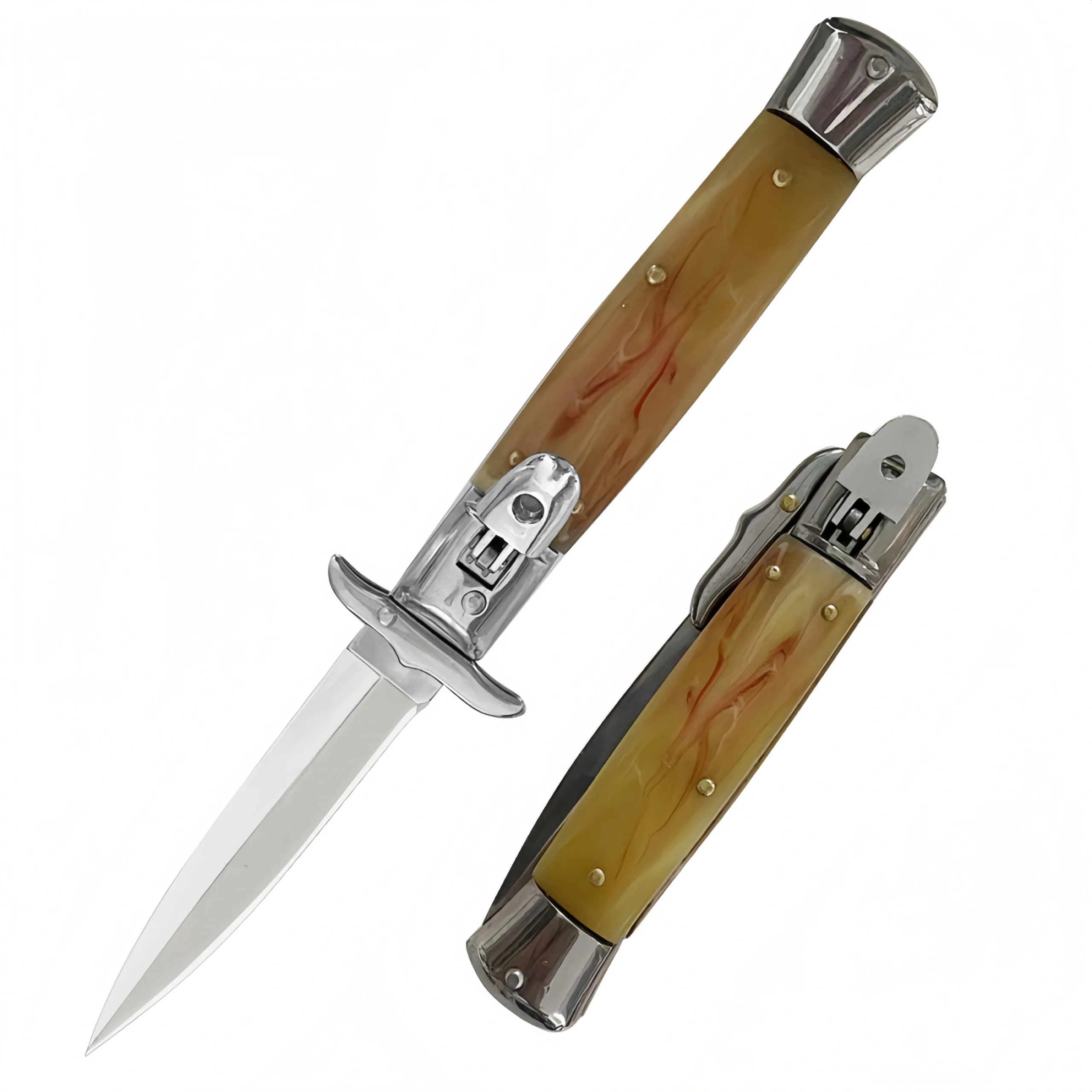 O1CN01eQu0PZ1zdbOO2rO3D_2220574796737-0-cib-scaled-1.webp Flick Knife Stiletto Knife 01 - Image 1